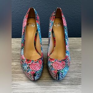 Gianni Bini Vibrant Embellished Heels